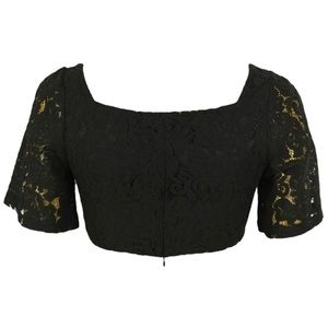 Zara black off the shoulder Crop Top